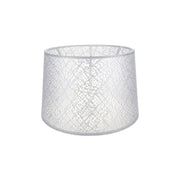 Paralume Deco ASZ1181 tessuto bianco motivo ricamo