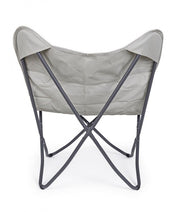 Sedia mare pieghevole in textilene Natural BUTTERFLY GABICCE 77.5x81x h89 cm