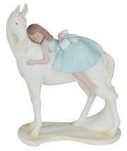Bambina su cavallo oc-1704 cm. 20 x 9 h25