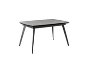 Tavolo allungabile con top in ceramica grigio antracite 140/170/200x90x76h cm