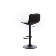 2x Sgabello in microfibra beige con struttura in metallo 39x45x86/102h cm