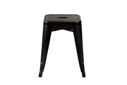 Sgabello ferro bristol marrone cm39x39h45