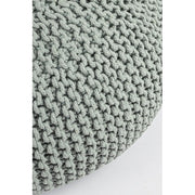 Pouf intrecciato menta bizzotto cm 80