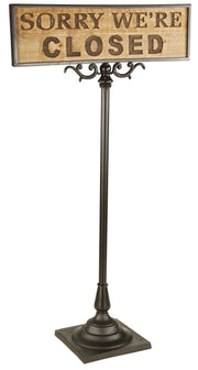 Targa piedistallo open-closed ea-6476 cm. 57 x 23,5 h 105