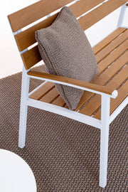 Panchina arredo giardino bianco Isak