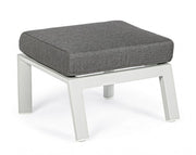 Ottoman in alluminio con cuscino Kledi lunar