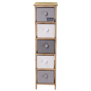Mobiletto Brenda cassettiera 5 cassetti cm26x32xh98