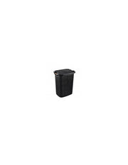 Portabiancheria Canvas 60 lt Nero Manici Legno
