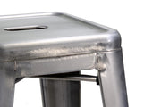 Sgabello ferro bristol galvanizzato cm39x39h45