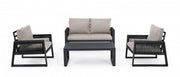 Set salotto giardino Captiva antracite
