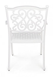 Sedia con bracciolo Ivrea bianco da esterno