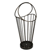 Portaombrelli metallo bronzo scuro tondo cm32x30h52-70