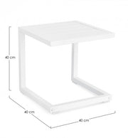 Tavolino Hilde 40X40 Bianco Ld30 -