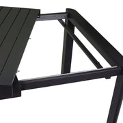 Tavolo in alluminio Claveland antracite allungabile rettangolare
