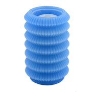 Led candle lantern blue fountain cmø13,5h20
