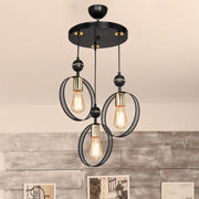 Lampada a sospensione Esin con tre portalampade a cerchio MDL4423 EFFEZ