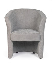 Poltrona in legno e tessuto Grigio Chiaro BELIZE 64,5x63x h76 cm