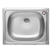 Lavello da cucina una vasca in acciaio inox satinato da incasso 40x50 cm