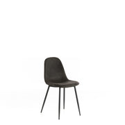 4x Sedia in similpelle 44cm x 50cm H. 84cm