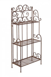 Scaffale 3 Piani Melanie Marrone cm 124 h