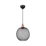 Lampada a sospensione metallo traforato nero Belin MDL4320 EFFEZ