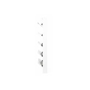Scarpiera Slim Bianco Frassinato in  legno nobilitato 5 ribalte cm 180x65x15