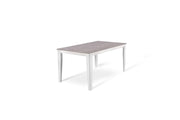 Tavolo allungabile antracite-bianco 90 cm x 156- 316 cm H. 76 cm