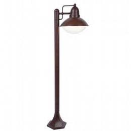 Struttura in Alluminio Pressofuso con Portalampada E27 - Adatta per Lampade a Risparmio Energetico corten