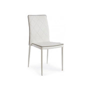 Sedia Achille con struttura in acciaio colore bianco