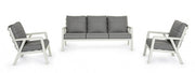 Set salotto 3 pz con cuscini Truman Lunar