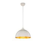 Lampada a sospensione Topak ASZ0948 in metallo bianco
