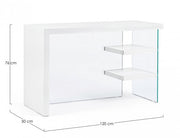 Scrivania 2M Line Wood Bianco 120X50