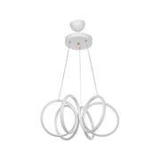 Lampada a sospensione LED Ilya forma spirale bianca MDL4439