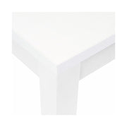 Tavolo pranzo allungabile Bianco Frassinato in legno nobilitato cm 80x120/160