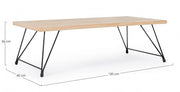 Tavolino in stile Industrial Vintage DISTRICT 120x60x h36 cm