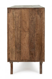 Credenza 2 ante - 3 cassetti marrone in legno stile vintage