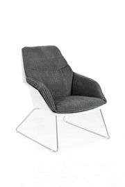 Poltrona in polipropilene grigio scuro 85 cm x 74 cm H. 86 cm