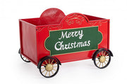 Vagone Treno Merry Xmas Rosso-Verde