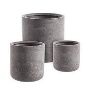 Set3 P.Vaso Cement Cil Grigio