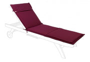 Cuscino lettino esterno  in tessuto sfoderabile bordeaux Poly