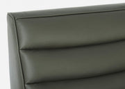 Poltrona in legno moderna effetto pelle verdone stile design