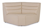 Poltrona angolo beige in legno stile design