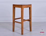 2xSgabello in legno multicolore 35x35x75h cm