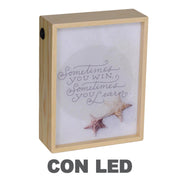 Lampada led scritte cm20x8h26