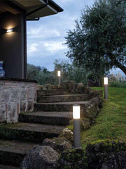Lampada da esterno in alluminio pressofuso con diffusore opalino ad alta luminosità muschio