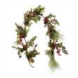 Green plastic garland cm ø15h150