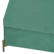 Panca velluto verde salvia cm115x40h45
