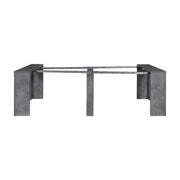 Tavolo consolle allungabile Cemento BAKU 78x54/252x h78 cm