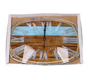 Orologio vetro numeri romani con corda cm60x40x4