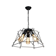 Lampada a sospensione Tena MDL3854 luci in metallo nero asimmetrico